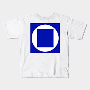 A simple blue square Kids T-Shirt